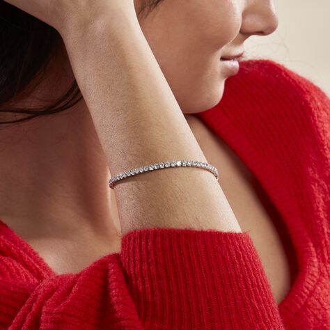 Bracelet Lou-anne Argent Blanc Oxyde De Zirconium Blanc - Bracelets Femme | Histoire d’Or