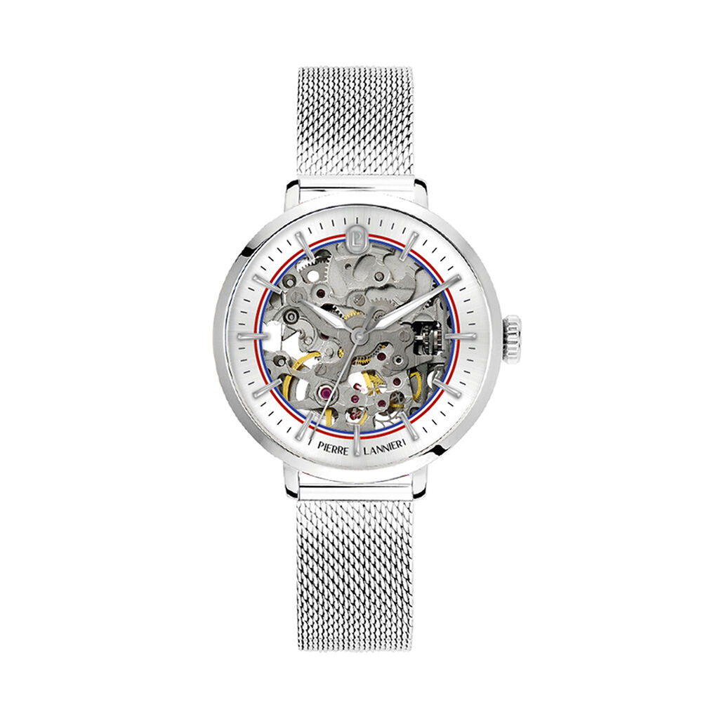 Montre Pierre Lannier Lannier Automatique 35 Argent&eacute; - F&ecirc;te des m&egrave;res Femme | Histoire d&rsquo;Or