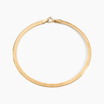 Bracelet Ivria Maille Heringbone Or Jaune - Bracelets cha&icirc;ne Femme | Histoire d&rsquo;Or