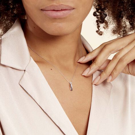 Collier Callune Or Blanc Diamant - Colliers Femme | Histoire d’Or