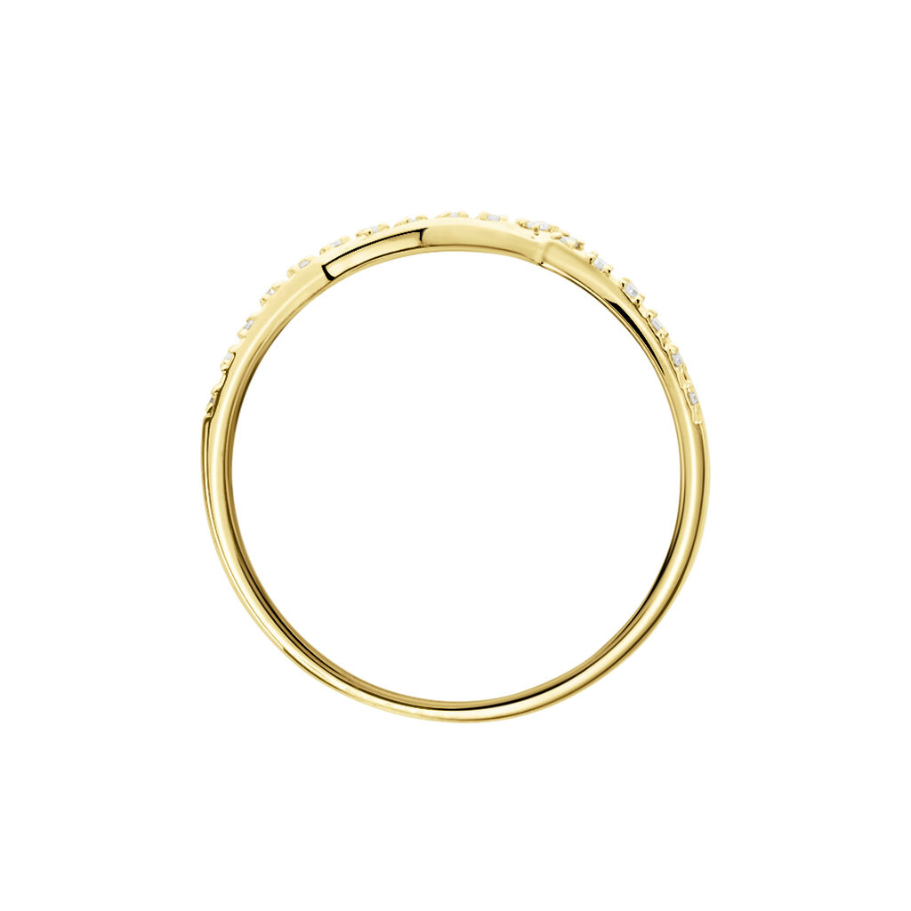 Bague Osanna Or Jaune Diamants - Bagues avec pierre Femme | Histoire d&rsquo;Or