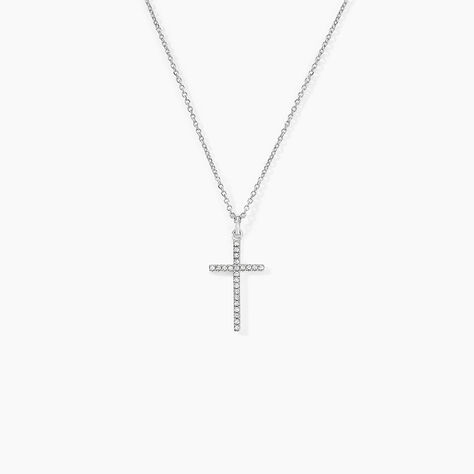 Collier Jezabel Or Blanc Diamant - Colliers Femme | Histoire d’Or