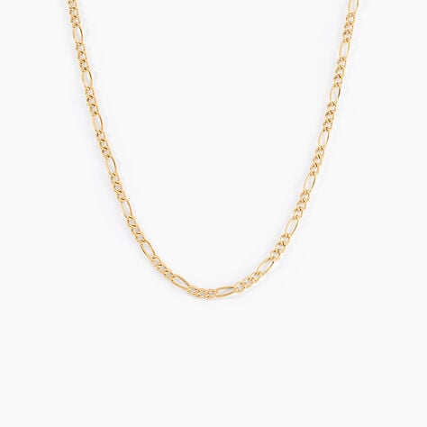 Collier Cameo Maille Alternée 1/3 Or Jaune - Chaines Femme | Histoire d’Or