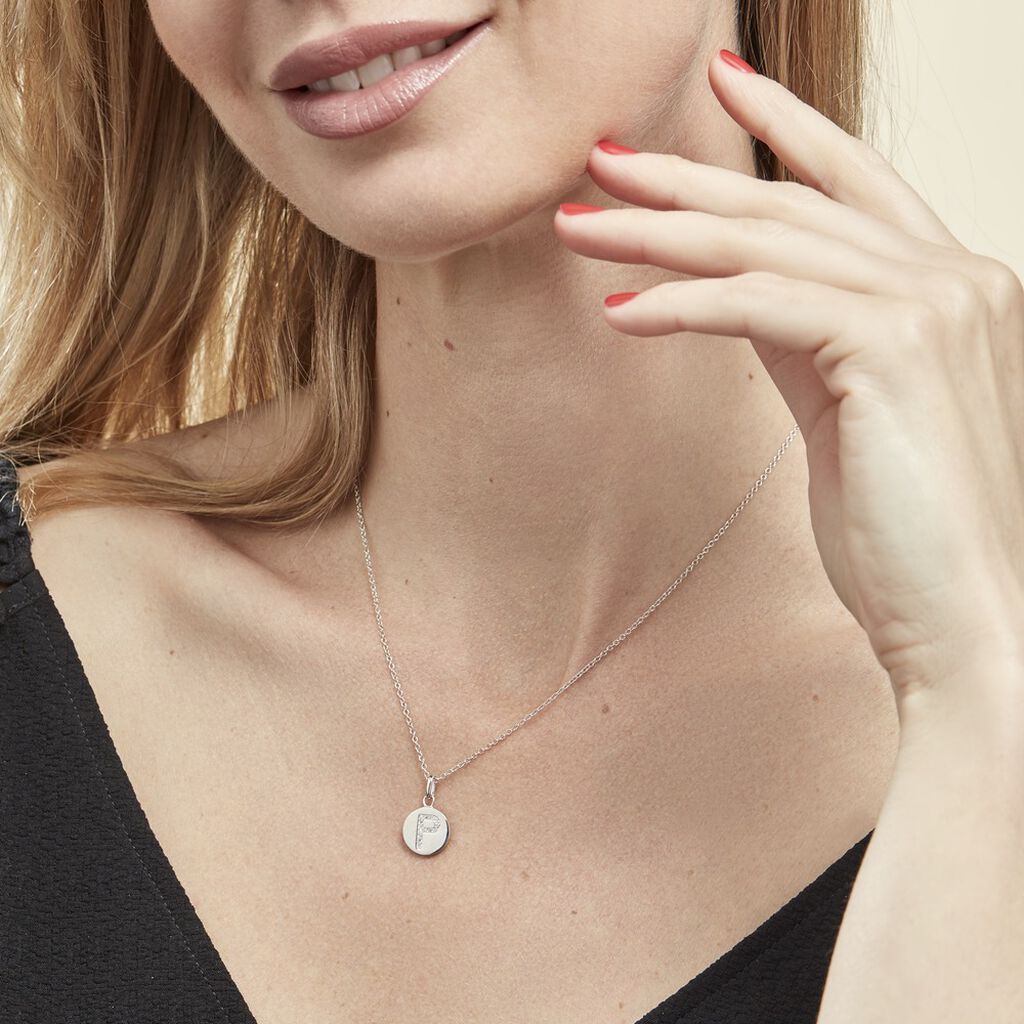 Collier Argent Eugenien Oxydes De Zirconium - Colliers fantaisie Femme | Histoire d’Or