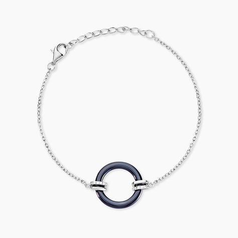 Bracelet Bertillianne Argent Blanc C&eacute;ramique Et Oxyde De Zirconium - Bracelets Femme | Histoire d&rsquo;Or