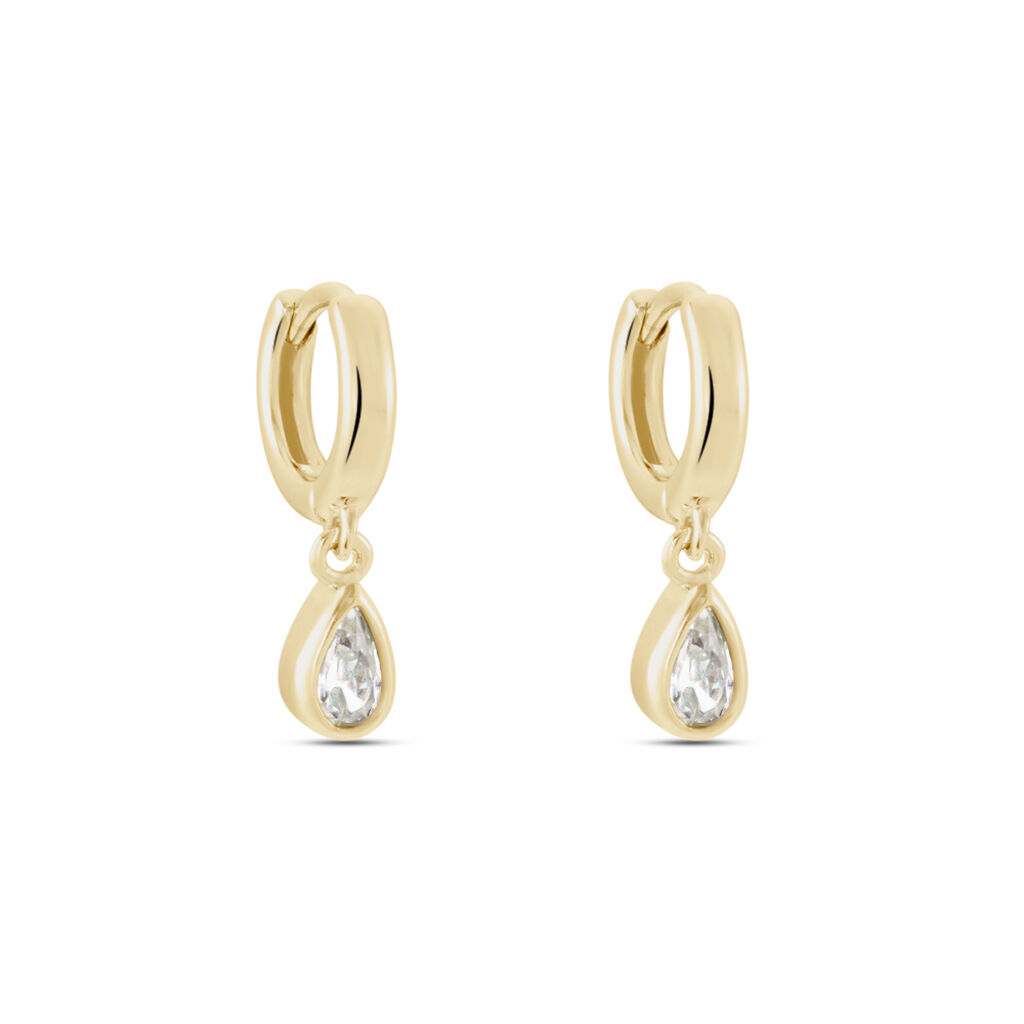 Créoles Plaqué Or Heikospinelle - Boucles d'oreilles créoles Femme | Histoire d’Or