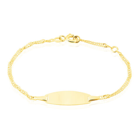 Bracelet Identite Bebe Or Jaune Ericka - Bracelets Communion Enfant | Histoire d&rsquo;Or