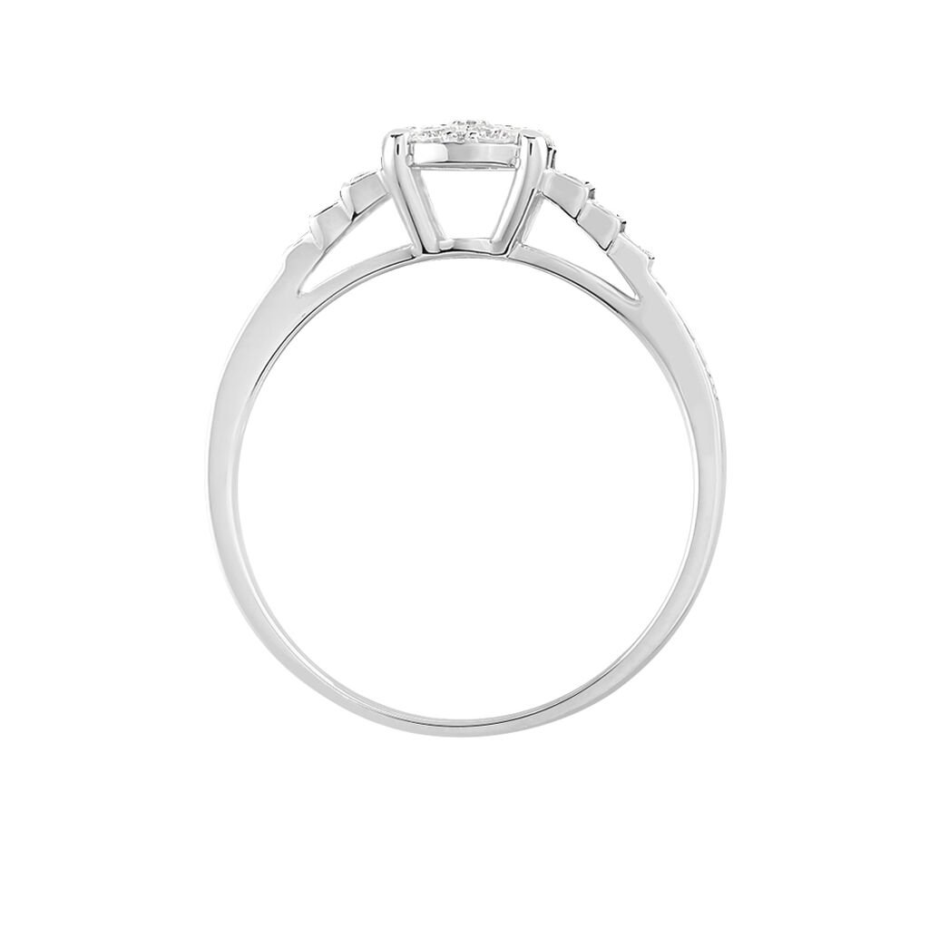 Bague Andreas Or Blanc Diamant - Bagues avec pierre Femme | Histoire d&rsquo;Or