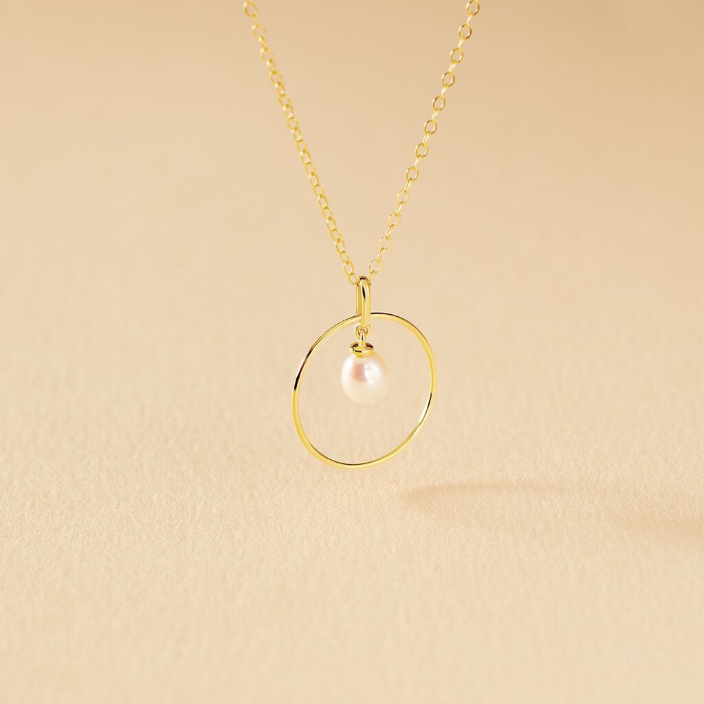 Collier Salvine Or Jaune Perle De Culture - Colliers Femme | Histoire d’Or