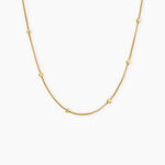 Collier Cyrianne Argent Dor&eacute; A L'Or 750/1000 - Bijoux sans pierre Femme | Histoire d&rsquo;Or