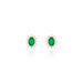 Boucles D'oreilles Puces Vladimir Or Jaune Diamant Et Emeraude - Clous d'oreilles Femme | Histoire d’Or
