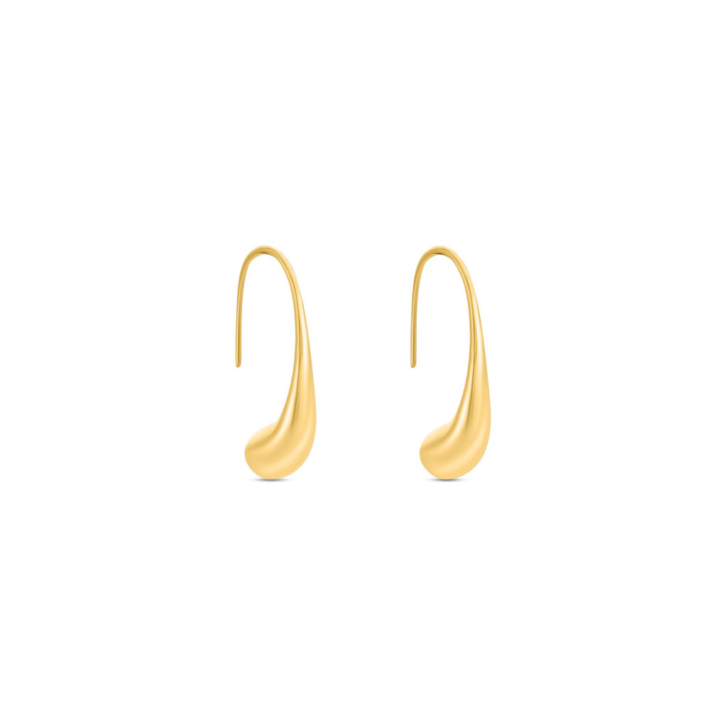 Créoles Gold Aura Acier Jaune - Boucles d'oreilles créoles Femme | Histoire d’Or