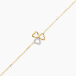 Bracelet Or Jaune Helisende Diamants - Bracelets cha&icirc;ne Femme | Histoire d&rsquo;Or