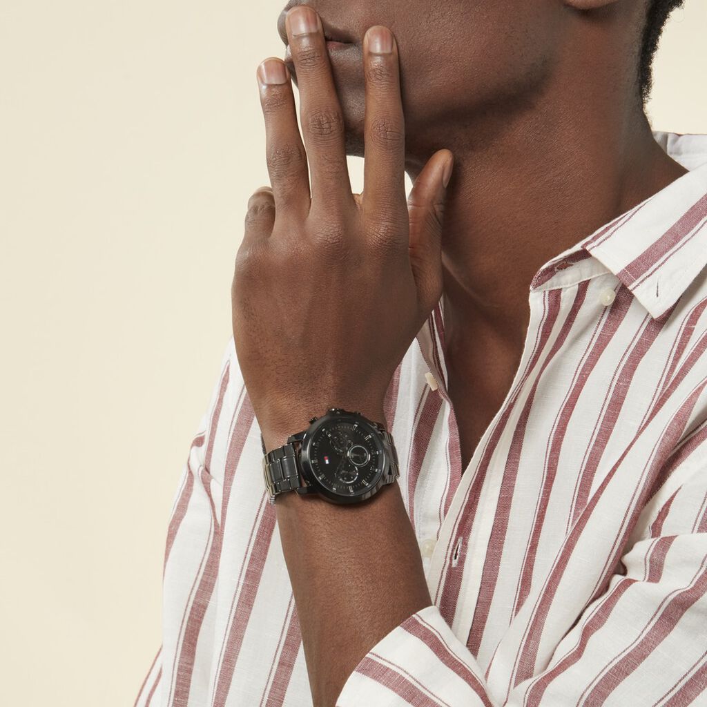 Montre Tommy Hilfiger Jameson Noir - Montres Homme | Histoire d’Or