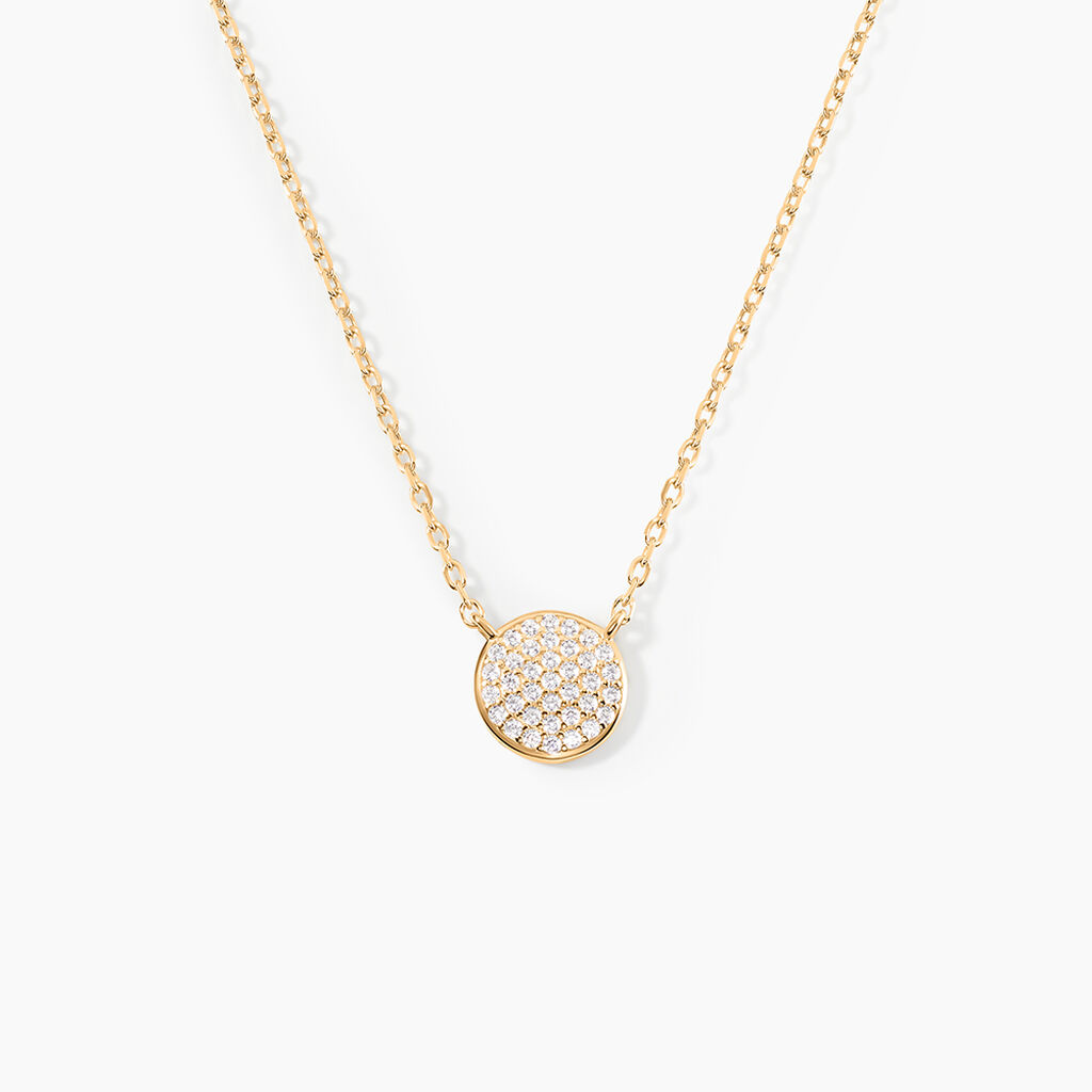 Collier Plaqu&eacute; Or Larraso Oxydes De Zirconium - Colliers fantaisie Femme | Histoire d&rsquo;Or