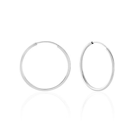 Créoles Dominae Flexible Or Blanc - Boucles d'oreilles créoles Femme | Histoire d’Or