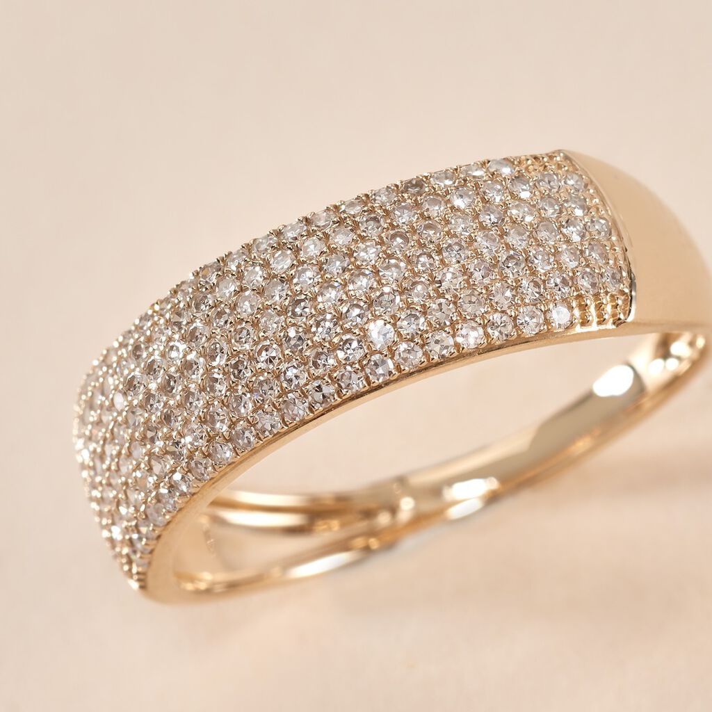 Bague Charlotte Or Jaune Diamant - Bagues avec pierre Femme | Histoire d’Or