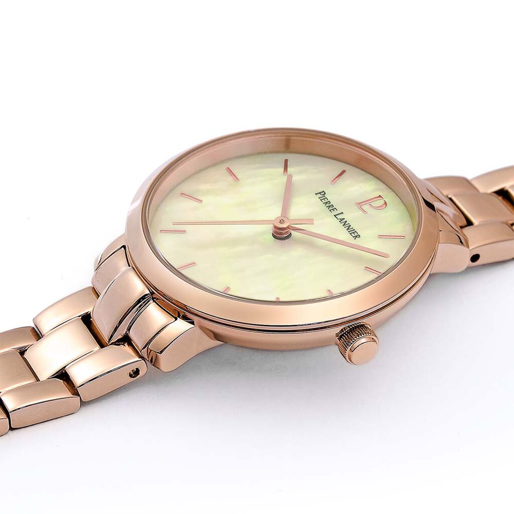 Montre Pierre Lannier Aura Acier Doré Rose - Montres Femme | Histoire d’Or