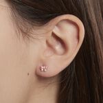 Boucles D'oreilles Puces Sienna Papillon Or Jaune - Clous d'oreilles Enfant | Histoire d&rsquo;Or