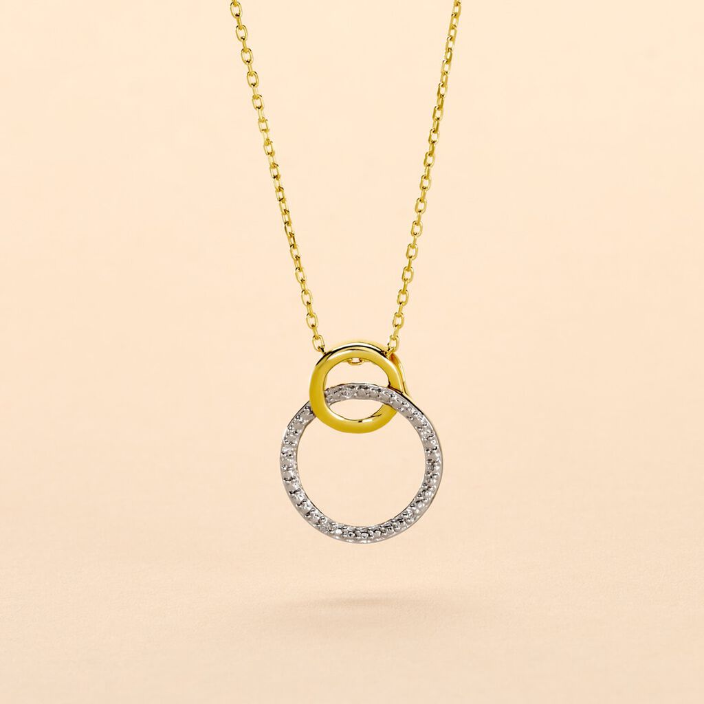 Collier Or Bicolore Achan Diamants - Colliers Femme | Histoire d&rsquo;Or