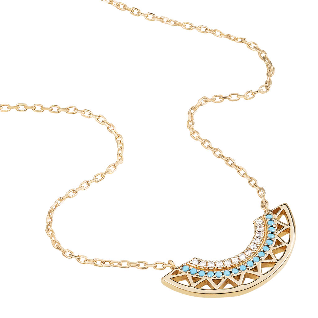 Collier Zoila Plaqué Or Jaune Oxyde De Zirconium - Colliers fantaisie Femme | Histoire d’Or