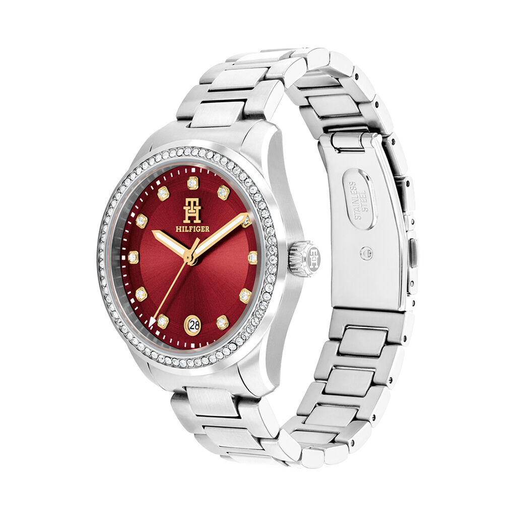 Montre Tommy Hilfiger Th85 Crystals Cerise - Montres Femme | Histoire d’Or