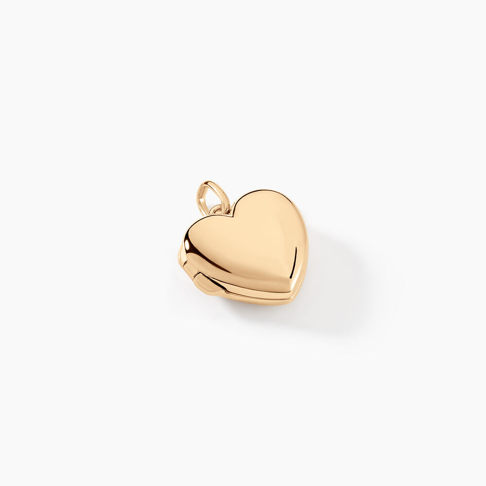 Pendentif Ancien Coeur - Bijou Vintage N473 - Occasion Porté