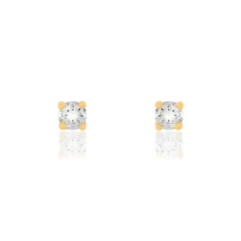 Boucles D'oreilles Puces Clavie Or Jaune Diamant - Clous d'oreilles Femme | Histoire d’Or