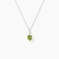 Collier Or Blanc Clothilde Péridot
