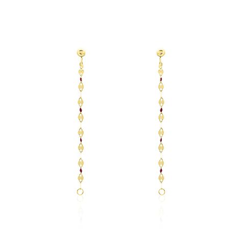 Boucles D'oreilles Pendantes Or Jaune Asteria - Boucles d'oreilles pendantes Femme | Histoire d&rsquo;Or