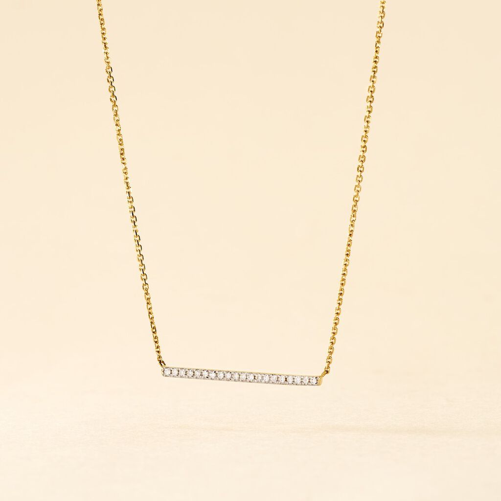 Collier Alayna Or Jaune Diamant - Colliers Femme | Histoire d&rsquo;Or