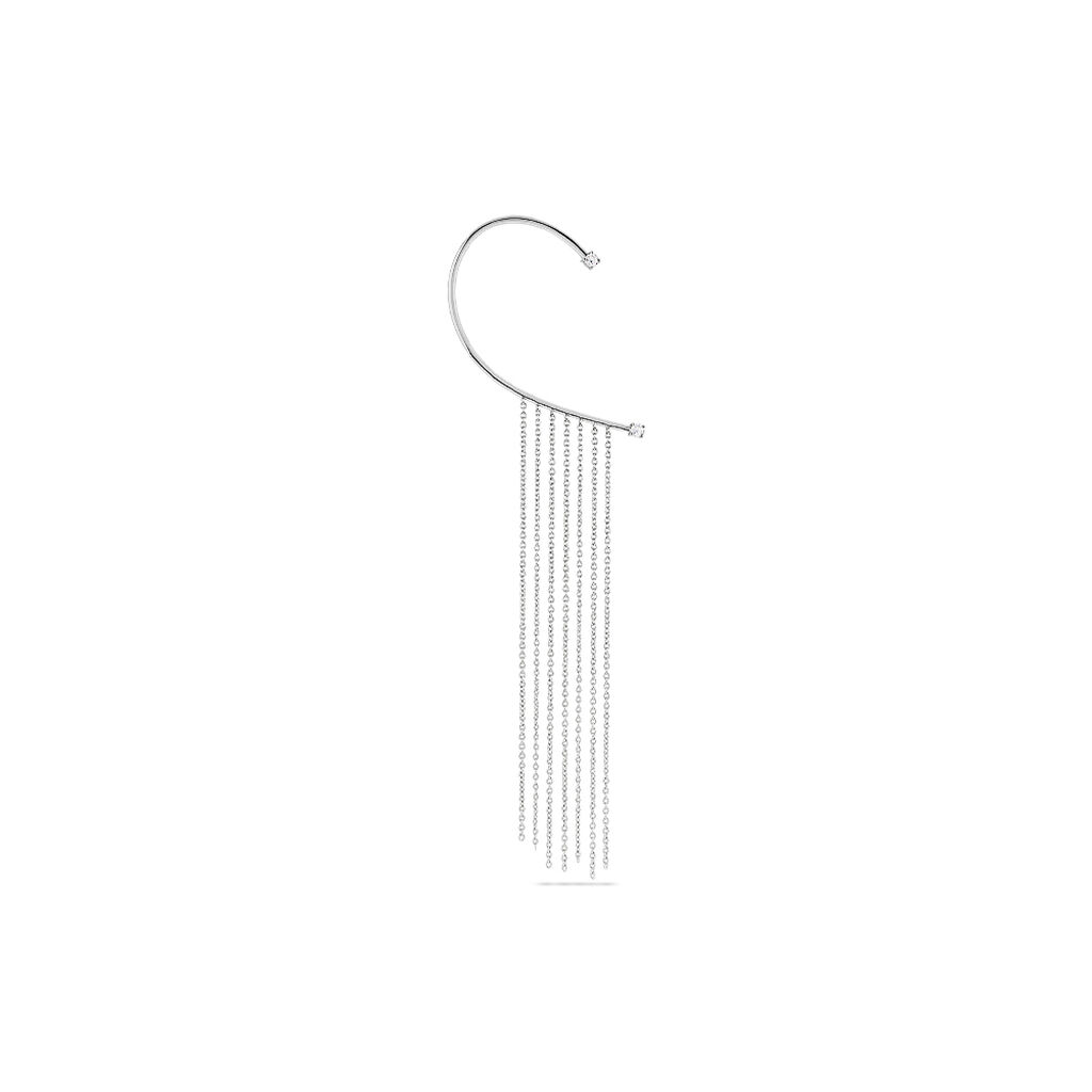 Bijou D'oreille Unitaire Nexus Argent Blanc Oxyde De Zirconium - Boucles d'oreilles fantaisie Femme | Histoire d’Or