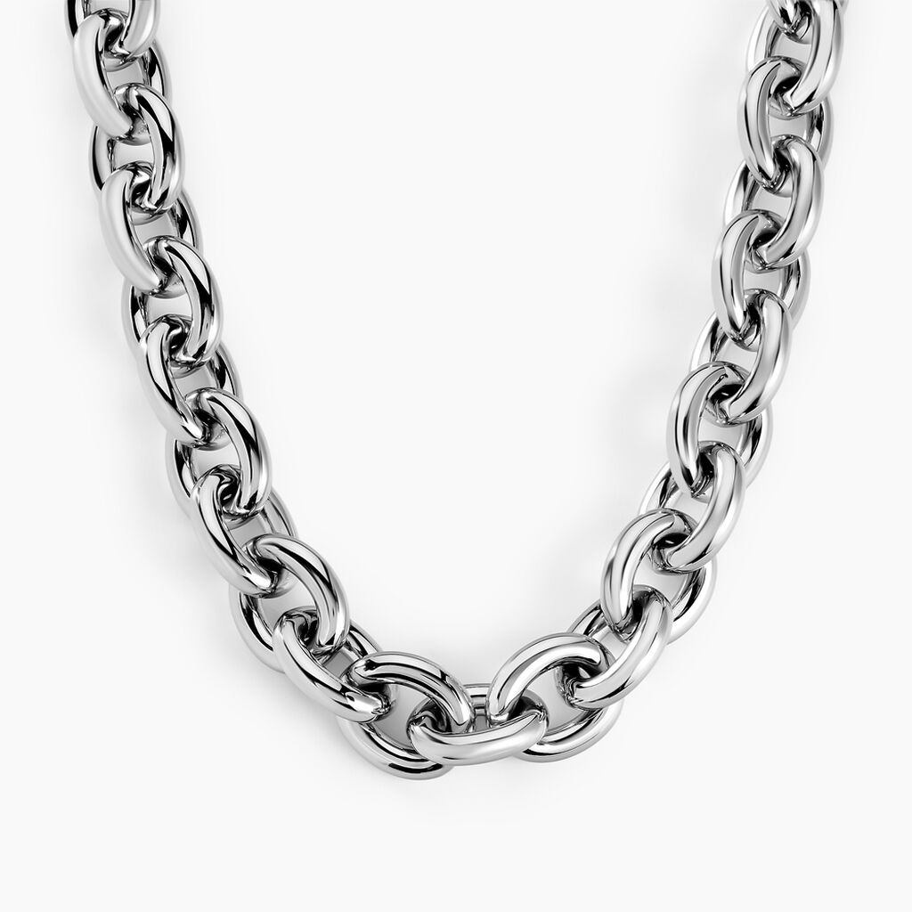 Collier Fira Acier Blanc - Colliers fantaisie Femme | Histoire d&rsquo;Or