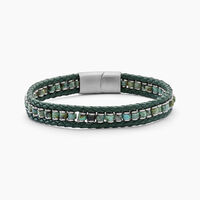 Bracelet Alassio Acier Blanc Turquoise
