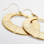Boucles D'oreilles Pendantes Acier Dor&eacute; Rohan - Boucles d'oreilles pendantes Femme | Histoire d&rsquo;Or