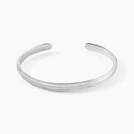 Bracelet Jonc Pulse Argent Blanc - Bracelets joncs Homme | Histoire d&rsquo;Or