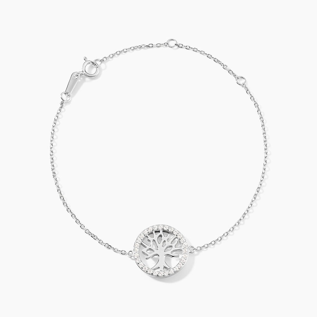 Bracelet Galla Argent Blanc Oxyde De Zirconium - Bracelets Femme | Histoire d&rsquo;Or