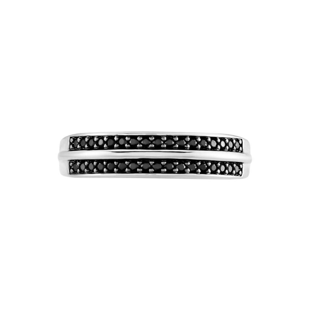 Bague Argent Blanc Agapios Oxydes De Zirconium - Bagues avec pierre Femme | Histoire d&rsquo;Or