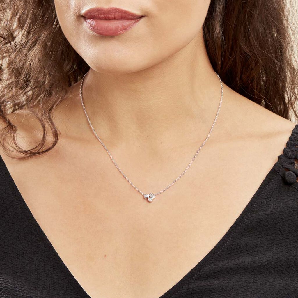 Collier Argent Duredle Oxydes De Zirconium - Colliers fantaisie Femme | Histoire d’Or