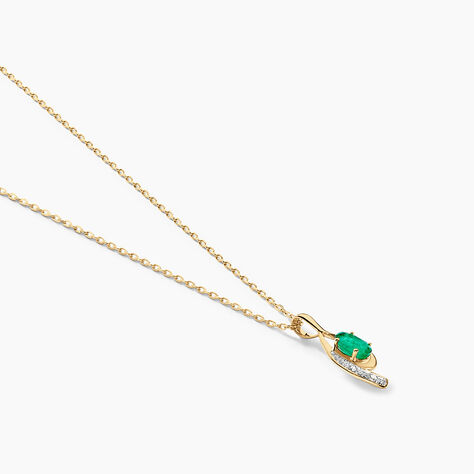 Collier Emotion Or Jaune Emeraude Diamant - Colliers Femme | Histoire d’Or