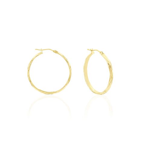 Cr&eacute;oles Vitali Or Jaune - Boucles d'oreilles cr&eacute;oles Femme | Histoire d&rsquo;Or