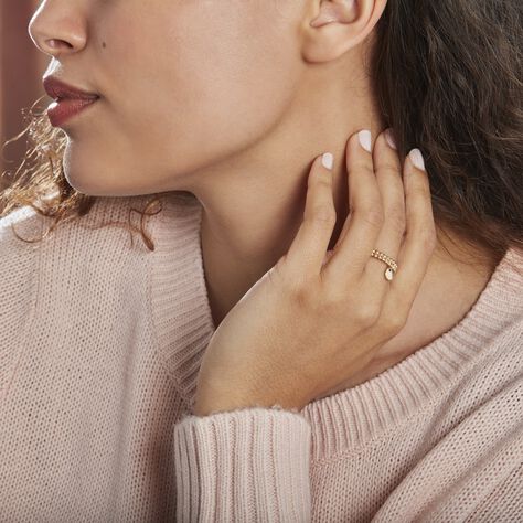 Bague Ajustable Lettice Plaqué Or Jaune Oxyde De Zirconium - Bagues fantaisie Femme | Histoire d’Or