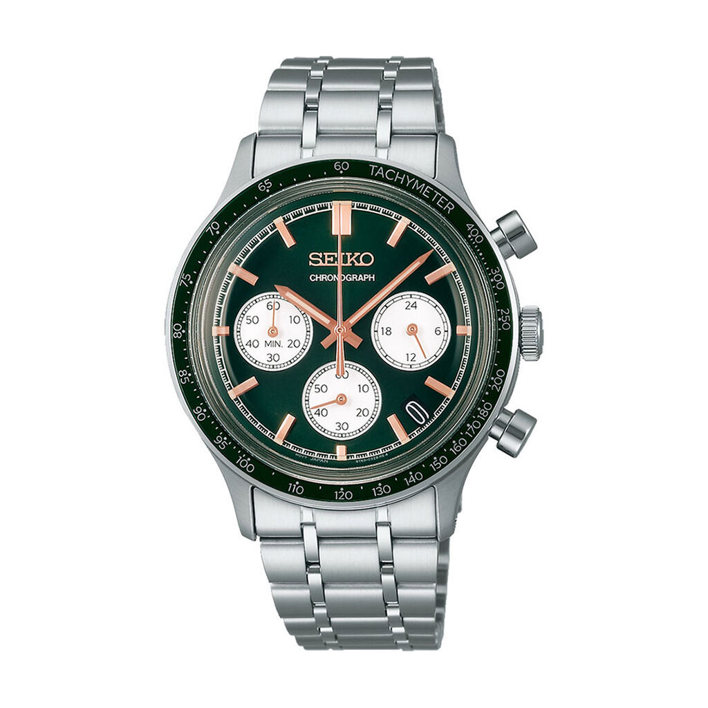 Montre Seiko Sport Chrono Vert - Montres Homme | Histoire d&rsquo;Or