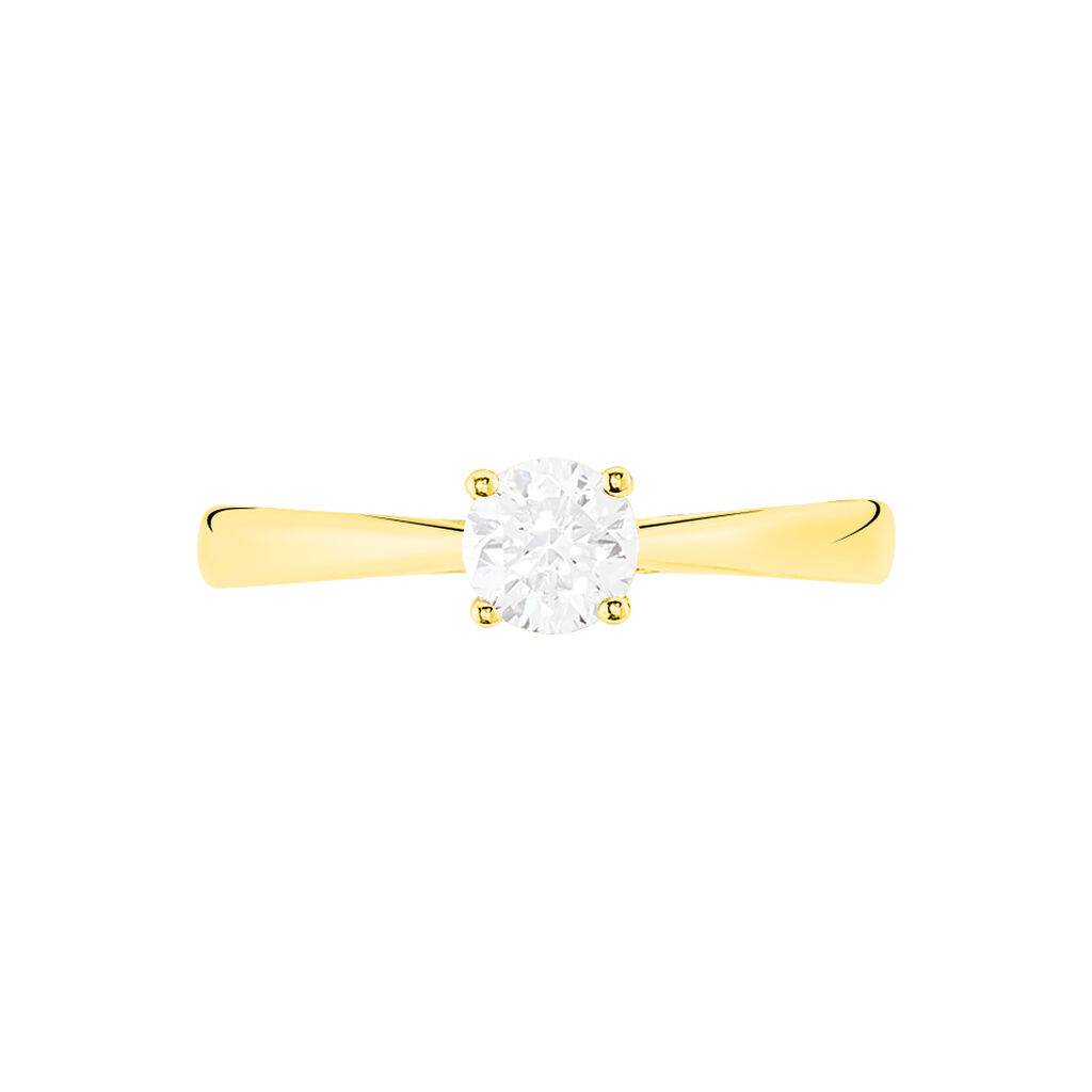 Bague Solitaire Collection Victoria Or Jaune Diamant - Bagues solitaires Femme | Histoire d’Or