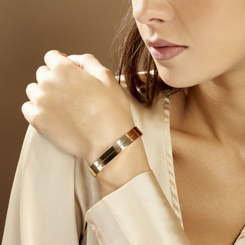 Bracelet Jonc Jeanne-lise Plaqué Or Jaune - Bracelets joncs Femme | Histoire d’Or