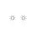 Boucles D'oreilles Puces Lorraine Argent Blanc Oxyde De Zirconium - Boucles d'oreilles fantaisie Femme | Histoire d’Or