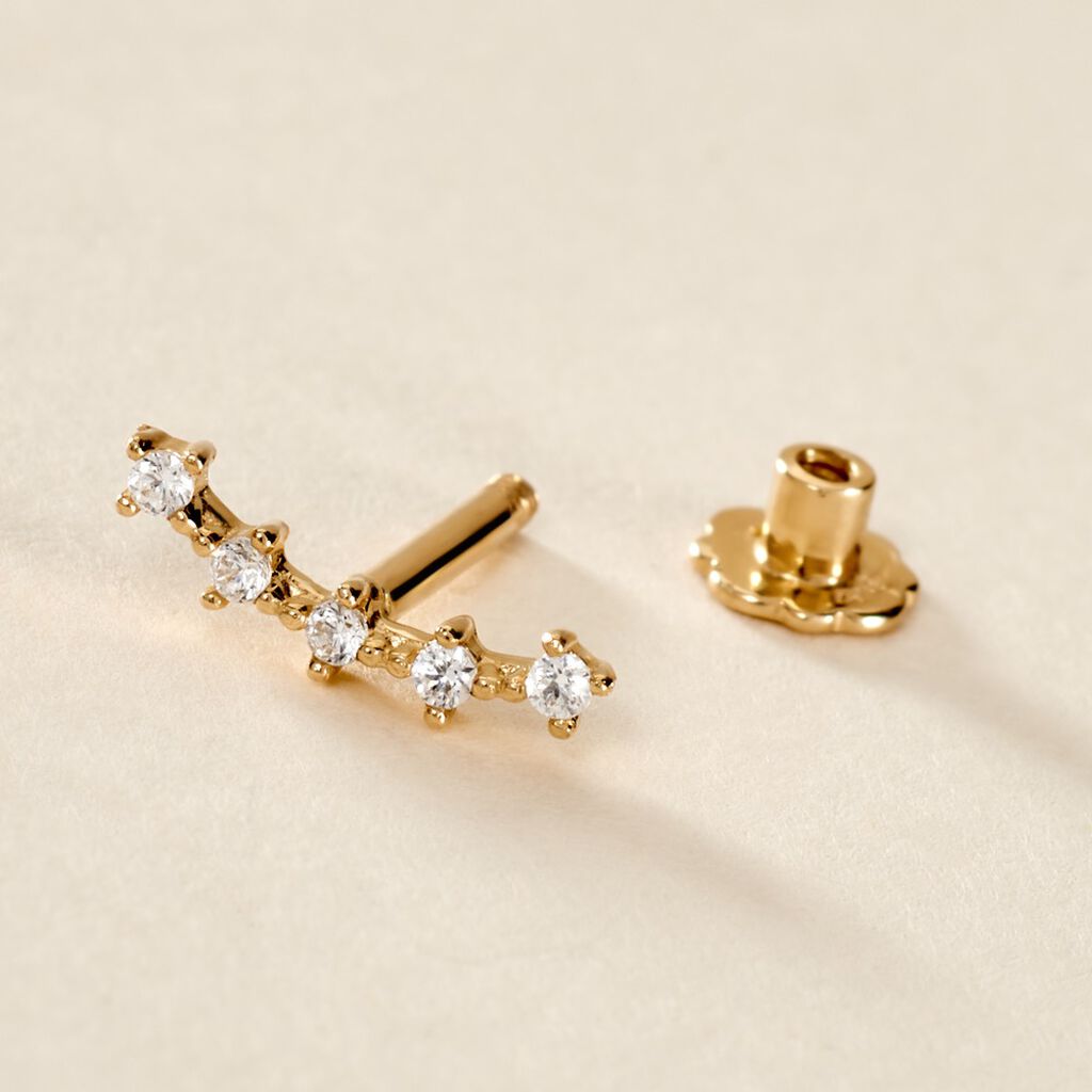 Piercing Mave Or Jaune Oxyde De Zirconium - Bijoux Femme | Histoire d’Or