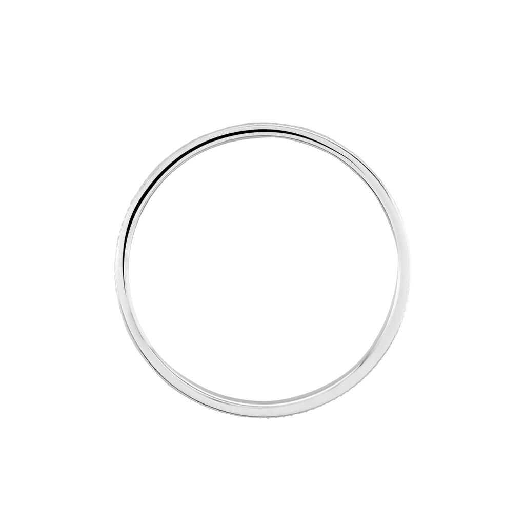 Alliance Eucleia Fantaisie Ruban Plat Or Blanc - Alliances Famille | Histoire d’Or