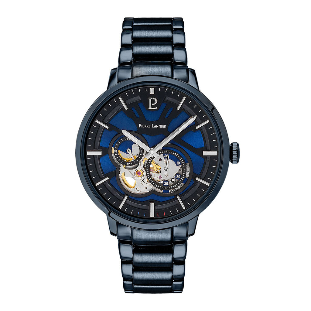 Montre Pierre Lannier Trio Bleu - Montres Homme | Histoire d&rsquo;Or