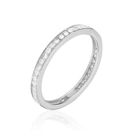Alliance Juliette Tour Complet Or Blanc Diamant - Alliances Femme | Histoire d’Or